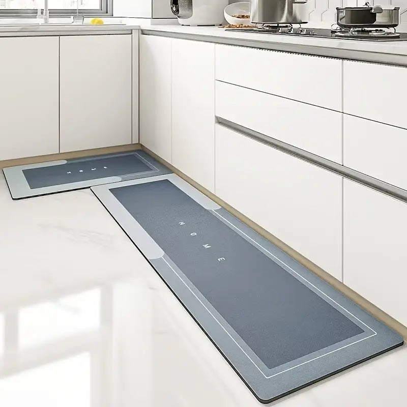 Set de Tapetes Absorbentes Antideslizantes para Cocina – 2 Piezas