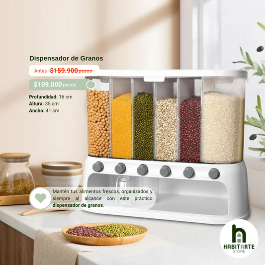 Dispensador de Granos – Diseño Moderno y Funcional